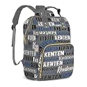Large Capacity Custom Diaper Bag Backpack for Baby Boy Girl with Name - Waterproof Personalized Baby Bag Mom Nappy Bag, Multifunctional Customized Stylish Travel Daypack for Women