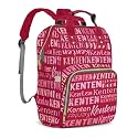 Large Capacity Custom Diaper Bag Backpack for Baby Boy Girl with Name - Waterproof Personalized Baby Bag Mom Nappy Bag, Multifunctional Customized Stylish Travel Daypack for Women