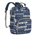 Large Capacity Custom Diaper Bag Backpack for Baby Boy Girl with Name - Waterproof Personalized Baby Bag Mom Nappy Bag, Multifunctional Customized Stylish Travel Daypack for Women