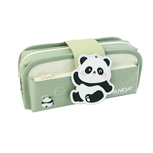 large capacity detachable cartoon pencil case detachable cute aesthetic pencil case for girls multifunctional stationery organizer for school office green