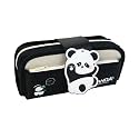 Large Capacity Detachable Cartoon Pencil Case Detachable Cute Aesthetic Pencil Case for Girls Multifunctional Stationery Organizer for School Office (Black)