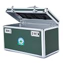 Large capacity Locking Box， Lockable Medication Box with Portable Storage Case, 15''x 8.7''x 9.3'', Childproof Medicine Lock Organizer, Locked Empty First Aid Storage Case (GREEN)