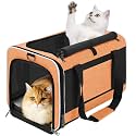 GAPZER Large Cat Carrier Soft, Collapsible Travel Pet Carry Bag, Small Dogs