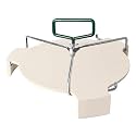 Large Ceramic Plate Setter Heat Deflector with All-Round Lifter Set Compatible with Large Big Green Egg,and Other Similar Sized Kamado Grill,18 In Ceramic Egg Grill