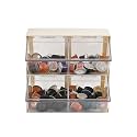 Large Coffee Pod and Tea Bags Organizer with Lid, White