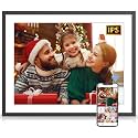 Large Digital-Picture-Frame 17" Electronic Picture Frame - 32GB Dual-WiFi Digital Frame, Touch Screen, Easy to Share Photo Video via App Email, Free Cloud Storage, Wall Mounted, Gift for Family Friend