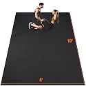 Large Exercise Mat 8'x5'|12'x6'|10'x6'|6'x4'|6'x2' Workout Mat for Home Gym Mats Exercise Heavy Duty Gym Flooring Fitness Mat Large Yoga Mat Cardio Mat for Weightlifting, Jump Rope, MMA