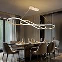 Large Gold Led Chandelier 59.06in Modern LED