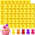 Large Gummy Bear Candy Molds 4.5ML, 80-Cavity Bear Chocolate Mold Silicone