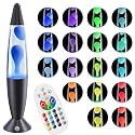 Large LED Liquid Motion Lamps Black 17 Colors Changing Lamp 16 Inch with Remote Giant Relax Mood Night Light for Kids Adults Blue Red Pink Classic Cool Nightlight for Boy Girl Room Decor