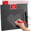 Large Magnetic Drawing Board for Kids & Toddlers with Beads and Stylus Pen