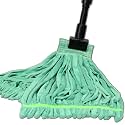 Large Microfiber Tube Mop with Stainless Steel Handle | Microfiber Wholesale Industrial Wet Mop | Absorbent and Durable with Great Cleaning Power (Green)