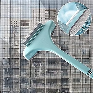 original multifunctional screen brush 2 in 1 mesh cleaning brush amp wiper with extended handle window net cleaner double-sided large