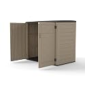Large Outdoor Shed in Brown, Measuring 53x33x47 Inches - A Heavy-Duty Resin Cabinet for Landscaping Tools