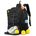 Large Pickleball Bag with Shoe Compartment 27L Pickleball Backpack