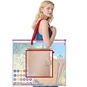 AKAYOK Large Poster Storage Bag, 25" x 19" Art Portfolio Bag with Pocket for Poster, Cutting Mat, Bulletin Board, Scrapbook, Keepsake - Waterproof Art Bag for Home Office Outdoor