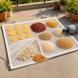 large pure cotton papad amp vadagam drying cloth with protective zipper net cover  reusable breathable sundrying sheet for spices millets grains indoor outdoor terrace food mat