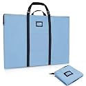 Large Size Art Portfolio Bag with Nylon Shoulder, 24 x 36 inches Light Weight Poster Storage Bag Board Holder with Handle and Zipper for Poster, Sketching and Drawing (blue)
