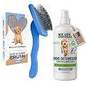Large Slicker Brush &amp; Lavender Detangler Spray Pack, Dog Grooming at Home