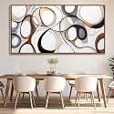 Large Wall Art for Lving Room-Textured Abstract Canvas Wall Art Framed Artwork for Walls Bedroom Wall Decor Above Bed Brown and Blacke Modern office Decorations 29×58IN