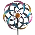 Large Wind Spinners Outdoor Colorful Metal Wind Sculptures