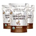 Lark Ellen Farm Organic Sprouted Almonds, Unsalted (3-Pack), 10 oz Each