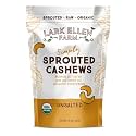 Lark Ellen Farm Organic Sprouted Cashews, Unsalted (1-Pack), 10 oz