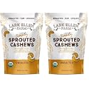 Lark Ellen Farm Sprouted Organic Certifed Cashews Unsalted - 10 oz Bag, Non GMO, Keto Snacks, Paleo, Gluten Free, Vegan, Organic, Plant Based, High Protein, Low Glycemic Index, Peanut Free Facility…