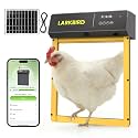 Larkbird Automatic Chicken Coop Door Solar Powered, Timer & Light Sensor