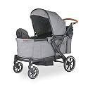 Larktale Adjustable Stroller, 2 Seater Kids Wagon, 120 Pound Capacity, Sprout V2, Nightcliff Stone