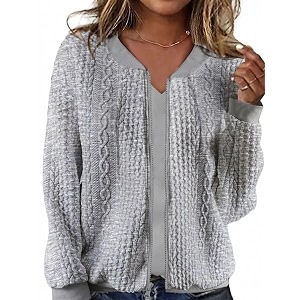 Larmliss Womens Zip Up Cardigan Sweater Hoodies