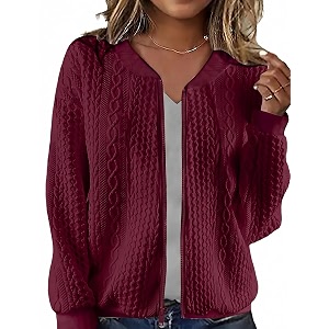 Larmliss Womens Zip Up Cardigan Sweater Hoodies