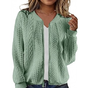 Larmliss Womens Zip Up Cardigan Sweater Hoodies