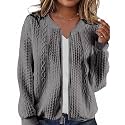 Women39s Zip Up Cardigan Sweater Hoodies Long