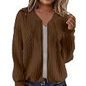 Larmliss Women39s Zip Up Cardigan Sweater Hoodies