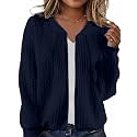 Women39s Zip Up Cardigan Sweater Hoodies Long