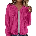 Larmliss Women39s Zip Up Cardigan Sweater Hoodies
