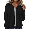Women39s Zip Up Cardigan Sweater Hoodies Long