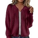 Larmliss Women39s Zip Up Cardigan Sweater Hoodies
