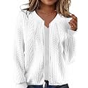 Women39s Zip Up Cardigan Sweater Hoodies Long