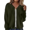 Women39s Zip Up Cardigan Sweater Hoodies Long