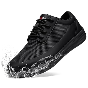 LARNMERN Mens Non Slip Chef Shoes Slip