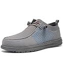 LARNMERN Slip On Steel Toe Shoes Men Loafers Work Safety Tennis Sneakers