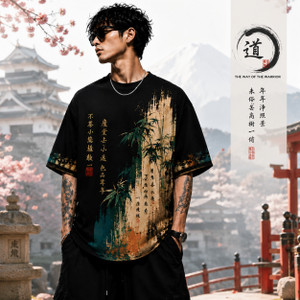 Larren Devis Graphic Print Men Round Neck