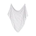 Lars & Lola Cotton Swaddle Blanket, Connected Hearts, Soft Baby Blanket, Unisex, One Size, 31.5 x 31.5 inches, Multicolor, Breathable, Machine Washable