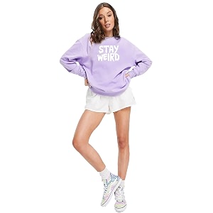 LARSSST Women Purple Round Neck Solid Full