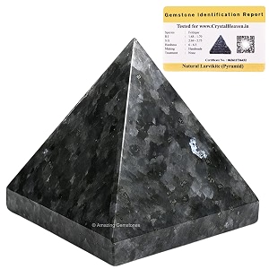 larvikite pyramid - 1534 inch crystal pyramid for positive energy vastu reiki feng shui and chakra healing energy balancing