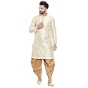 Larwa Men39s Cotton Silk Kurta And Salwar