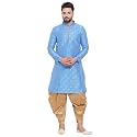 Larwa Men39s Cotton Silk Kurta And Salwar