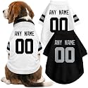 Las Vegas Dog Clothes Jersey Style Custom Pet T Shirt with Personalized Name Number for Small Medium Large Dogs